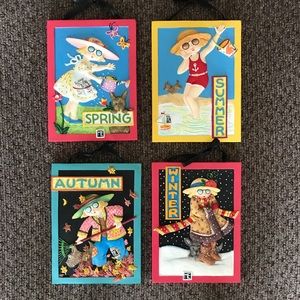 Mary Engelbreit ‘Seasons’ Wall Decor (set of 4)